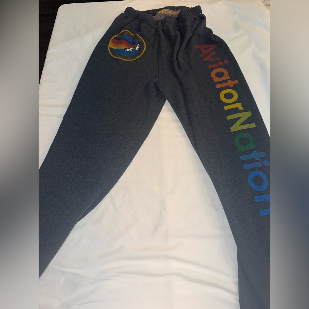 Aviator Nation Women’s Dark Gray Sweatpants…Size small